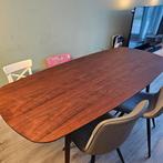 Eettafel Bjorn Deens Ovaal Walnoot 200x90, Ophalen, Gebruikt, 50 tot 100 cm, Vijf personen of meer