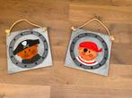 Twee kinderschilderijen - Piraten thema, Ophalen, Zo goed als nieuw, Wanddecoratie