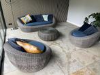 Luxe Tuinbank Lounge Set - Wicker, Ophalen, Gebruikt, Wicker
