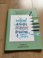 Carla Kamphuis - Oefenschrift Brushlettering, Ophalen of Verzenden, Zo goed als nieuw, Carla Kamphuis