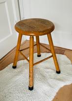 Vintage schoolkruk houten kruk retro school, Ophalen of Verzenden, Gebruikt, Hout