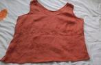Terra / brique / linnen boho top met borduur maat XL, Kleding | Dames, Grote Maten, Oranje, Zo goed als nieuw, Aprici, Shirt of Top