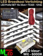 LED Verlichting SET 33cm voor Vogelkooi Voliere Broedkooi, Ophalen of Verzenden, Nieuw, Aluminium, Vogelkooi