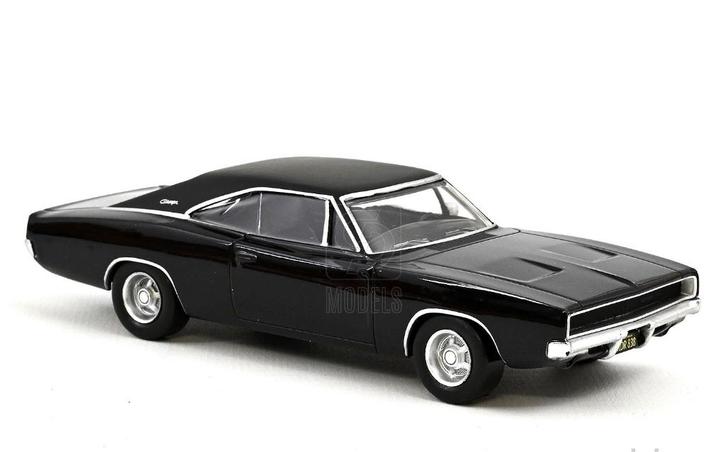 Dodge Charger 1968 Zwart schaal 1/43 Jet-car NOREV R 950004, Hobby en Vrije tijd, Modelauto's | 1:43, Nieuw, Auto, Norev, Verzenden