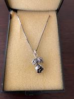 Zilveren ketting met hanger roos, Met hanger, Ophalen of Verzenden, Zo goed als nieuw, Zilver