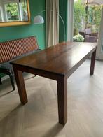 Teak houten tafel te koop., Huis en Inrichting, Tafels | Eettafels, Ophalen, Gebruikt, Koloniaal, Teakhout