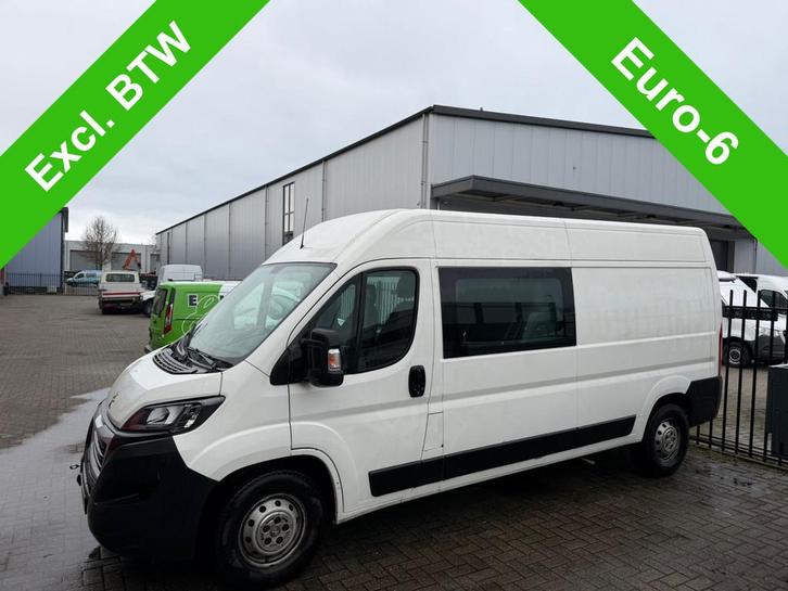 Peugeot Boxer 335 2.2 BlueHDi 140 L3H2 Premium DC 5 zitplaat, Auto diversen, Schadeauto's, Peugeot, Handgeschakeld, Diesel, Overige carrosserieën
