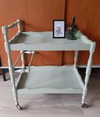 Vintage Franse trolley, serveerwagen, theewagen, barchart, Ophalen, Rechthoekig, Hout, 60 cm of meer