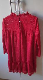 Nieuwe rode kanten jurk van ZARA maat S, Kleding | Dames, Jurken, Maat 38/40 (M), Zara, Nieuw, Ophalen of Verzenden
