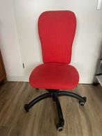 Verkleurde bureaustoel op wieltjes, Huis en Inrichting, Bureaustoelen, Ophalen, Gebruikt, Bureaustoel, Rood