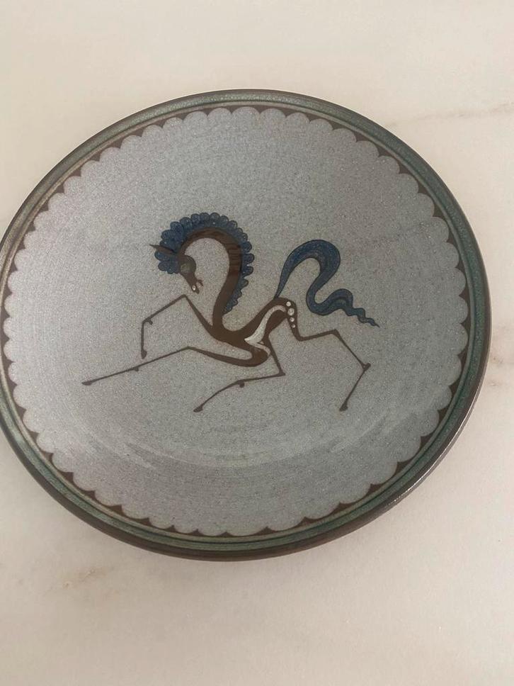 AMHA Holland Wandbord/Schaal - Zeepaardje - Jaren 50/60, Antiek en Kunst, Antiek | Wandborden en Tegels, Ophalen of Verzenden