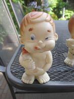 Vintage Laflex France squeeze rubber poppetjes '60, Ophalen of Verzenden, Gebruikt