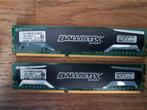 Ballistix sport Ram geheugen 2x4G (8G), Computers en Software, RAM geheugen, Ophalen of Verzenden, Zo goed als nieuw, Desktop