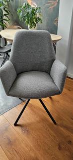 2x eettafel stoel. Donna Alpine Bouclé - Steel Grey, Huis en Inrichting, Stoelen, Ophalen, Twee, Nieuw, Metaal