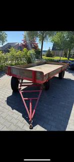 Platte wagen/boeren wagen, Ophalen, Gebruikt, Overige merken