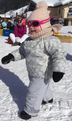 Skipak skijas skibroek zilver maat 80/86, Kinderen en Baby's, Babykleding | Maat 86, Ophalen of Verzenden, Jongetje of Meisje