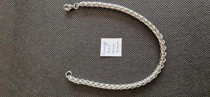 Koningsarmband., Sieraden, Tassen en Uiterlijk, Armbanden, Nieuw, Staal, Zilver, Ophalen of Verzenden