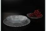 Nieuwe Diamant Bordenset, Ophalen, Schaal, Rond, Glas