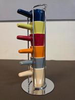 Espresso kopjes set van 6 met houder Bredemeijer Holland, Keramiek, Ophalen of Verzenden, Zo goed als nieuw, Effen