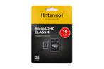 Intenso 16GB microSDHC geheugenkaart, Audio, Tv en Foto, Fotografie | Geheugenkaarten, Nieuw, 16 GB, Intenso, MicroSDHC