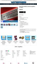 Sony XM-604EQX 4 kanaals versterker / Met VU Meter ( LED ), Gebruikt, SONY, ., Ophalen of Verzenden