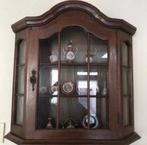 Wandkast pronkkast vitrinekast hangend hout eiken, Huis en Inrichting, Kasten | Vitrinekasten, Ophalen, Gebruikt, 50 tot 100 cm