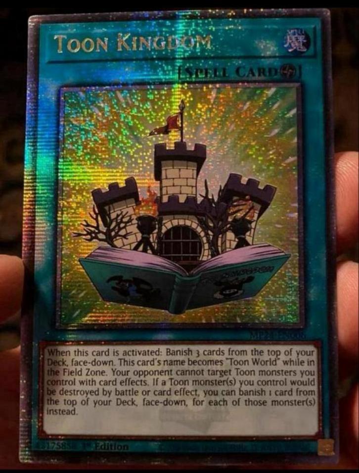 Yu-Gi-Oh! Toon Kingdom MP24 1st Ed QCR Mint !, Hobby en Vrije tijd, Verzamelkaartspellen | Yu-gi-Oh!, Zo goed als nieuw, Losse kaart