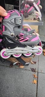 Inline skates - maat 31-34 -roze grijs en  blauw/zwart, Kinderen en Baby's, Speelgoed | Buiten | Rolschaatsen, Ophalen of Verzenden