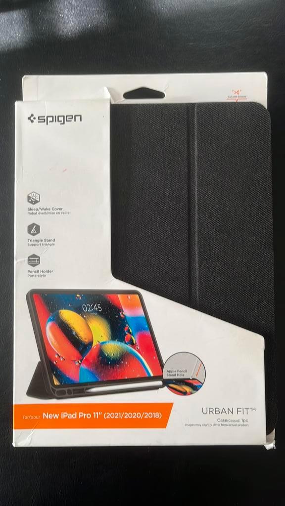 Spigen Urban Fit iPad Pro 11" Hoes - Zwart, Computers en Software, Apple iPads, Nieuw, Apple iPad Pro, 11 inch, Zwart, Ophalen of Verzenden