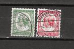 Reich 554-555, Postzegels en Munten, Postzegels | Europa | Duitsland, Ophalen of Verzenden, Duitse Keizerrijk, Gestempeld