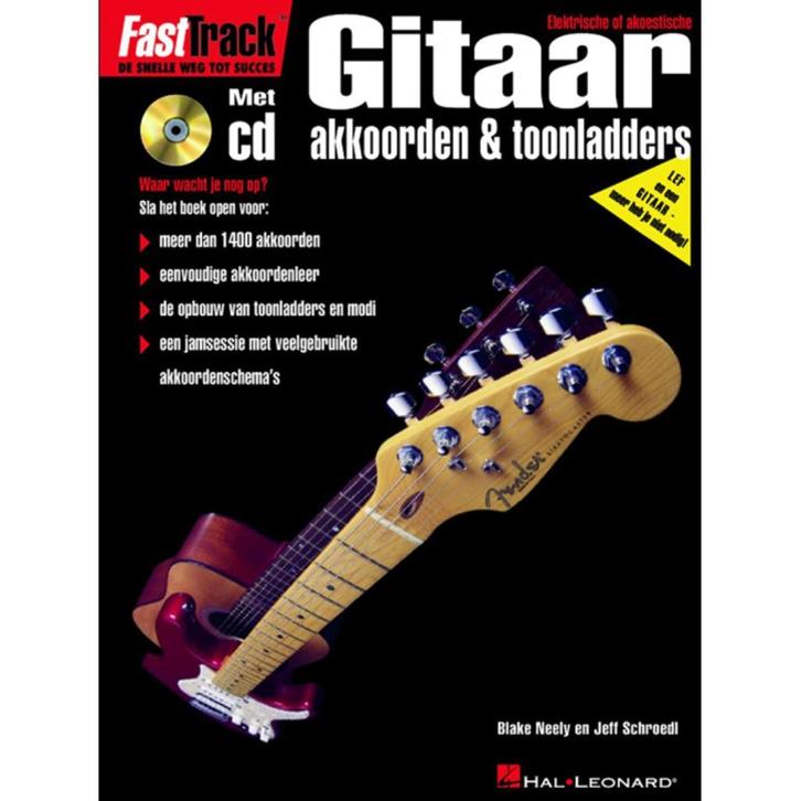 Fast Track Gitaar Akkoorden & Toonladders-fasttrack + cd, Muziek en Instrumenten, Bladmuziek, Les of Cursus, Gitaar, Ophalen of Verzenden