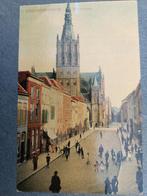 Den Bosch Kerkstraat oud kleur, Verzamelen, Ansichtkaarten | Nederland, Ophalen of Verzenden, Voor 1920, Ongelopen, Noord-Brabant