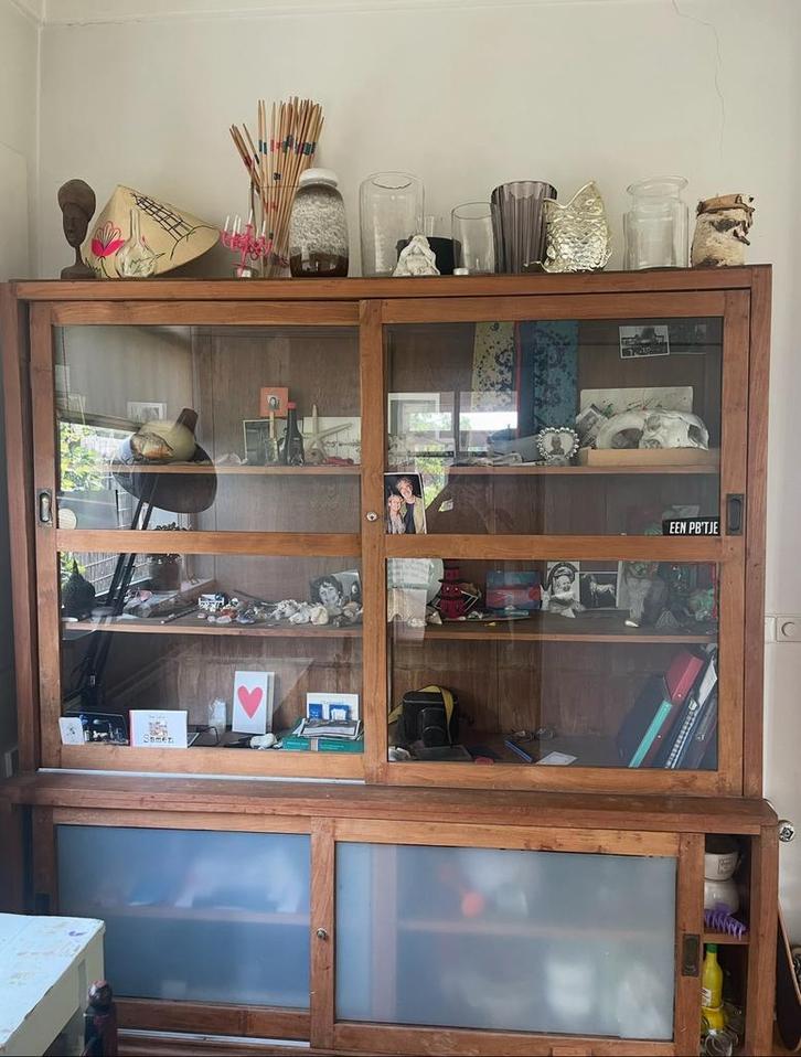 Antieke apothekerskast uit indonesie, Huis en Inrichting, Kasten | Buffetkasten, Zo goed als nieuw, 150 tot 200 cm, 150 tot 200 cm