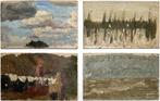 Miniatuur olieverfschilderijtjes Reinhardt Dozy, Antiek en Kunst, Kunst | Schilderijen | Klassiek, Ophalen of Verzenden