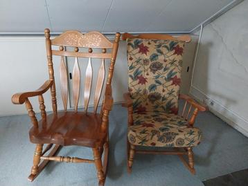 (Schommel) Stoelen fauteuil vintage beschikbaar voor biedingen