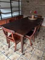 Eettafel koloniaal, Huis en Inrichting, Ophalen, Gebruikt, 4 tot 6 stoelen
