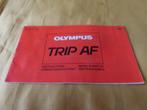 Olympus Trip AF camera gebruiksaanwijzing, Olympus, Ophalen of Verzenden, Compact, Zo goed als nieuw
