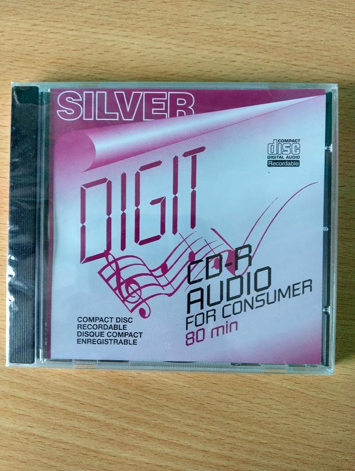 SILVER DIGIT CD-R 80MIN * Geschikt Voor Audio CD Recorders *, Computers en Software, Beschrijfbare discs, Nieuw, Cd, Ophalen of Verzenden