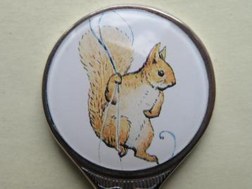 Verzilverde lepel / lepeltje eekhoorn lang 12cm. beschikbaar voor biedingen