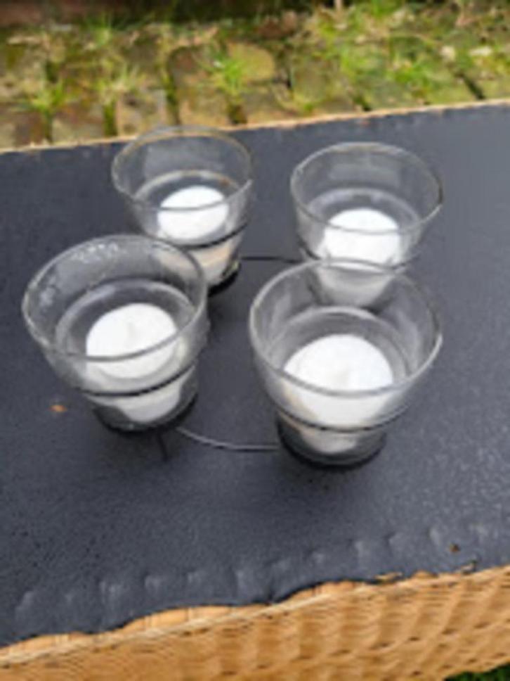 Advent theelichthouder, Huis en Inrichting, Woonaccessoires | Kandelaars en Kaarsen, Zo goed als nieuw, Kandelaar, Minder dan 25 cm