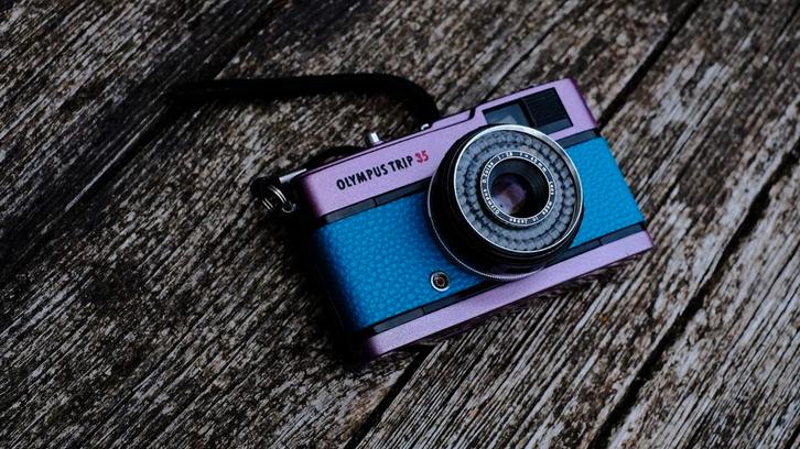 Olympus trip 35, Audio, Tv en Foto, Fotocamera's Analoog, Zo goed als nieuw, Ophalen of Verzenden