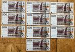 10 x 100 gulden Michiel de Ruyter 1970 (1), Postzegels en Munten, Bankbiljetten | Nederland, Ophalen, 100 gulden, Setje