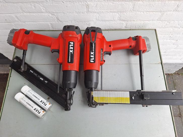 2x Flex Bammer tacker, Doe-het-zelf en Verbouw, Gereedschap | Handgereedschap, Zo goed als nieuw, Ophalen of Verzenden