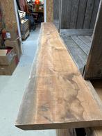 Eiken Tafeldeel - 305cm Lang, 5.5cm Dik, Doe-het-zelf en Verbouw, Hout en Planken, Ophalen, Gebruikt, Eiken, Plank