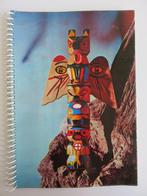 Vintage leeg plakboek met totempaal 40 vel, Hobby en Vrije tijd, Ophalen of Verzenden, Zo goed als nieuw, Materiaal