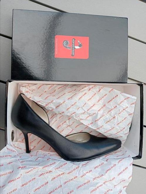 Schitterende, lederen pumps van KOP EN STAART (maat 39), Kleding | Dames, Schoenen, Zo goed als nieuw, Zwart, Ophalen of Verzenden