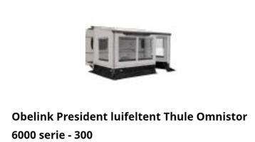  Voorwand Obelink President luifeltent Omnistore 6000 serie beschikbaar voor biedingen