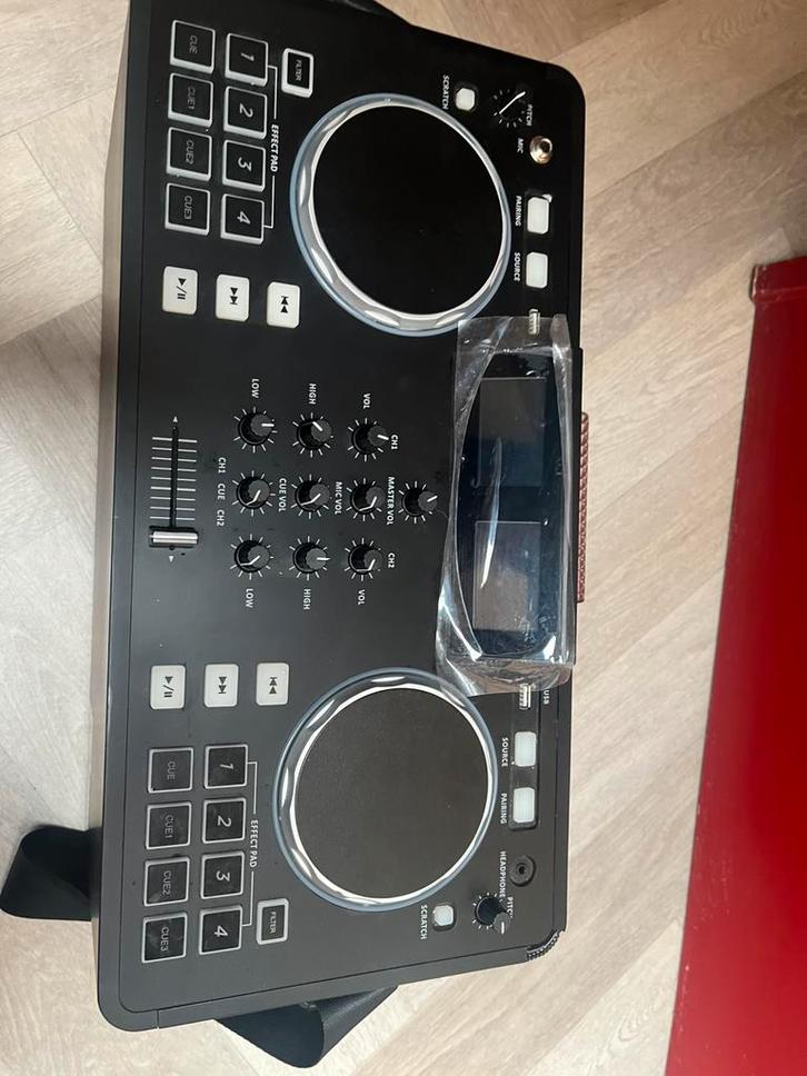 Party luidspreker met DJ controller, Muziek en Instrumenten, Dj-sets en Draaitafels, Zo goed als nieuw, Overige merken, Ophalen