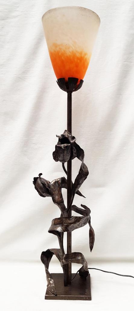 Art Deco lamp glaspasta - Schneider - Carion., Antiek en Kunst, Antiek | Lampen, Ophalen of Verzenden