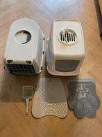 Katten reismand en kattenbak plus toebehoren, Ophalen, Zo goed als nieuw, Gesloten